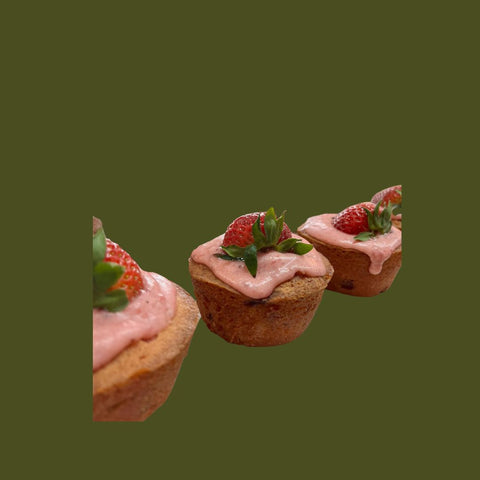 Bizcocho de Kitty Cakes de Fresa (Tipo Muffin) para Catering